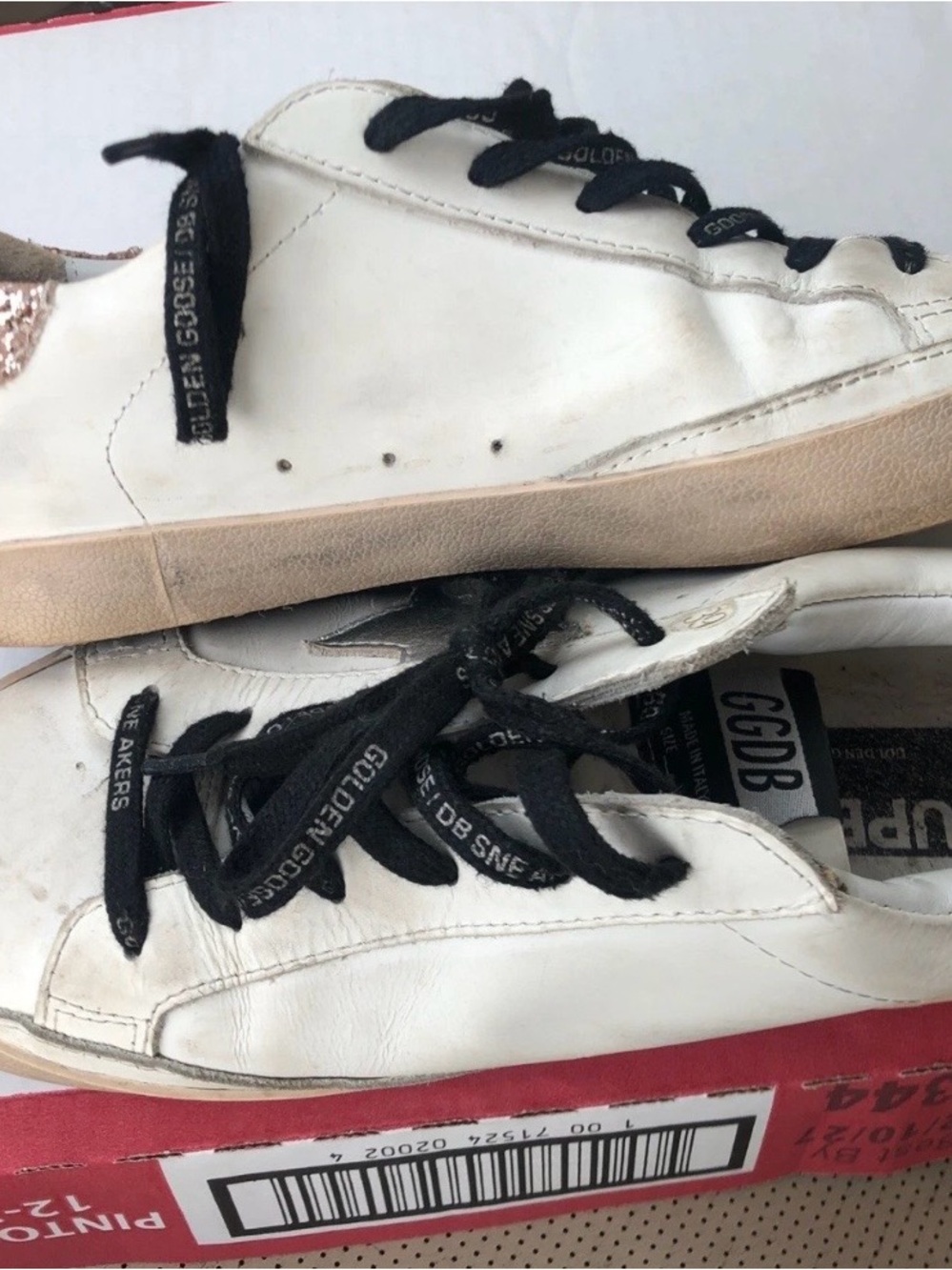 Golden Goose Sneakers with Rose Gold Glitter Heel 8,5Us/39Eu - Picture 2 of 10